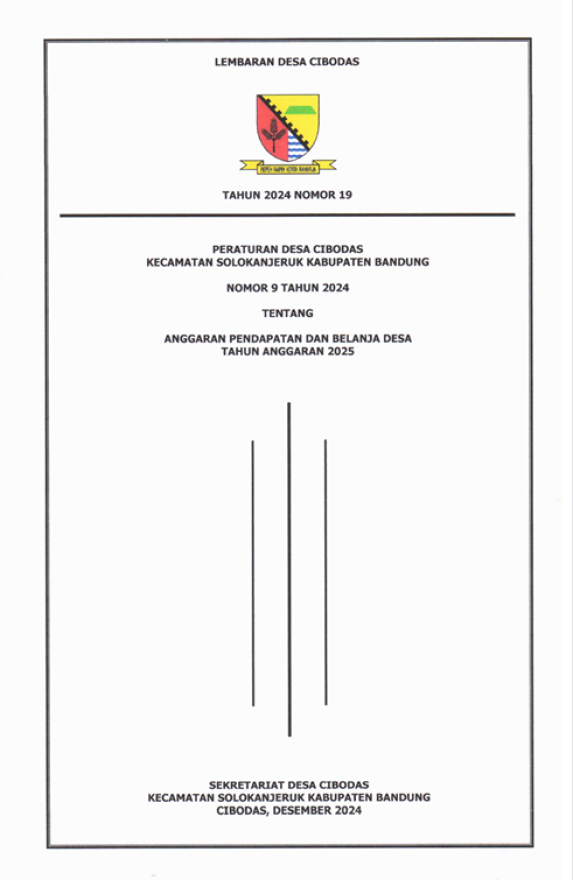 Peraturan tentang APBDESA Cibodas